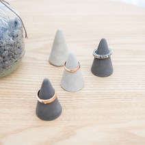 온더콘크리트 천연 시멘트 반지걸이, 빈티지브라운