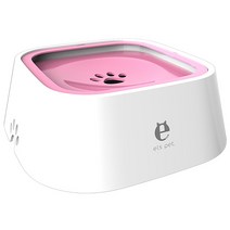티에프펫 강아지 물그릇 고양이 수반 애견 물통 급수기, 핑크, 1개