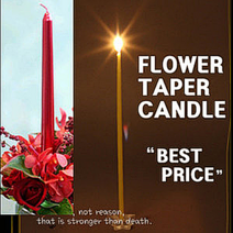 하이아트양초 테이퍼캔들[25cm] 12색, 6개, 테이퍼초[25cm] -하늘색