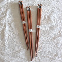 옻칠 나무젓가락 3P세트 일본 우드 초밥 젓가락