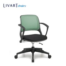 리바트체어스 M151G MOH15120M 회의용 의자_매쉬/패딩, 블랙(BK)