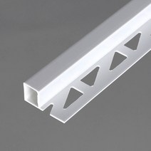 타일마감재 PVC백색 직각 13mm(길이1.1m), 길이1.1M