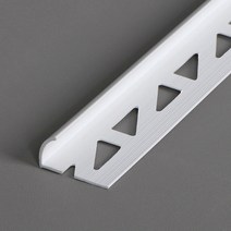 타일마감재 PVC백색 라운드 12mm(길이1.1m), 길이1.1M