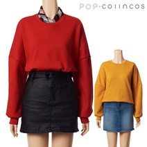 IT7W-E207. 기모 오버핏 라운드 맨투맨B[POP코인코즈]