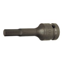 지니어스 육각비트소켓(임팩트) 1/2인치x6MM-60L, 단품