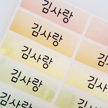 네임코코 대형 방수네임스티커, 354-대형9색펄 그림없음, 3매입