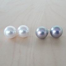 아름쥬얼리 에이비 베이직 진주 귀걸이 클립형 귀안뚫는 한복 혼주 왕진주