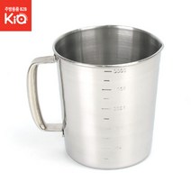스텐계량컵 비커 대형 조리용품 홈베이킹 제빵용품, 스텐계량컵(LK) 1000ml