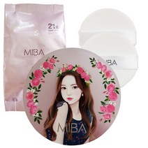 미바 이온칼슘 왕쿠션 파운데이션 본품 24g + 리필 24g, (23호-본품+리필), 1개