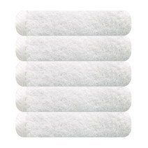 송월타올 코마 40수 180g 호텔 수건 고희연 결혼 답례품, 5장, 백색
