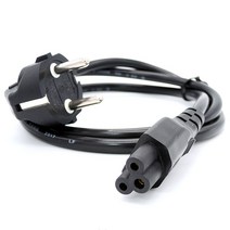 신성전기 국산 파워3구 크로바케이블(AC 220V)벌크1M 노트북 모니터등 당일 전원케이블, 1개, 1m