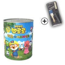 노루페인트 뽀로로 키즈 바이오 페인트 0.9L 반광 간단세트, 크롱 민트그린