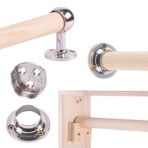셀프인테리어마켓 맞춤재단 원목 옷봉 옷걸이봉 행거봉 소켓, 목봉 25mm x 100mm (10cm), 1개