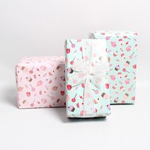 피크닉앤패키지 새해신년 발렌타인데이 화이트데이 선물포장, 019_포장지/머핀 민트, 5장