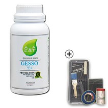 노루페인트 다용도용 순앤수 젯소 0.5L 풀세트, 백색 무광, 500ml