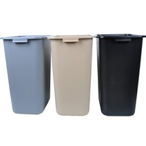 동일 대용량쓰레기통 몸통 업소용휴지통 대형휴지통40리터 플라스틱휴지통(하판), 베이지