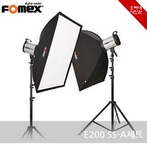 오빠네사진관 - Fomex 사진조명 E200 SS-A세트(증명사진조명 패션소품촬영), 1세트, SS-A세트(+무선동조기세트포함)