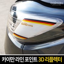 카이만 라인 포인트 3D 리플렉터, 기아 니로-블랙카본, 1세트