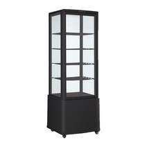 씽씽코리아 사면유리쇼케이스RT-215L-3 카페전시 음료수보관, 사면유리쇼케이스 RT-215L-3 블랙