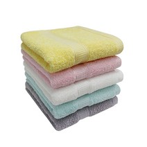 송월타월 AB 프라임무지 욕실 세면 세안 개업식 수건 기념품, 연두, 5장