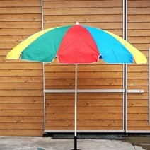 CM산업 마켓 파라솔 대형, 사색(무지개), 1개