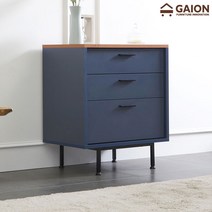 가이온 티크 600 3단 거실장 진열장, 네이비