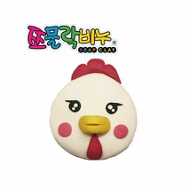 쪼물락비누 1인용 동물만들기_클레이비누 비누만들기, 암닭, 1개