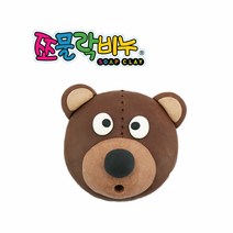 쪼물락비누 1인용 동물만들기_클레이비누 비누만들기, 곰돌이, 1개