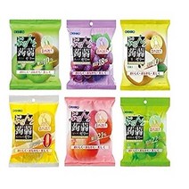 오리히로 곤약젤리 파우치 1박스(12봉지) 8가지 맛, 키위 (6개입) x 4봉지+자몽 (6개입) x 4봉지, 포도 (6개입) x 4봉지