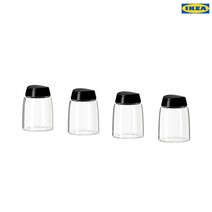 이케아 IHARDIG 이헤르디그 양념통 블랙 4P