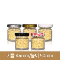 꿀병잼50ml(A-W)100개 40파이, 100개 1BOX, 철마개_골드
