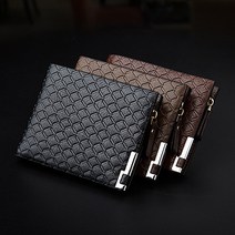 해아다 남성클립 지퍼 반지갑