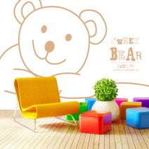 프렌체 맞춤제작 30가지 키즈디자인 UV프린팅 포인트벽지, 디자인05