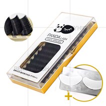 팬더래쉬 일본실크모(J JC C) 모음+사은품(아이패치) 반영구속눈썹연장, 1개, J컬+아이패치 0.20T 13mm