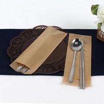 나우스팩 무지 크라프트 통합수저집 (1 000개) - W85 x H255mm, 130L0007A 무지 크라프트 통합수저집 (85x255) 1000개