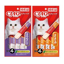 이나바 챠오 츄르 스틱 2종 셋트, 6Ea, 15g