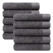 쉬라즈 호텔수건 220g 40수 코마사, 챠콜그레이, 10개