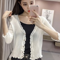 joyce shop 미니가디건 볼레로 숏가디건 쉬폰가디건 여름 비치가디건