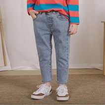 루알라키즈 10부 배기핏 데님 청바지 3207