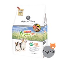네츄럴코어 멀티프로테인 95 유기농 70% 고양이사료 + 메리츄 멀티팩, 1kg, 2포