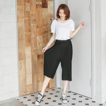 프랜츠걸 플리츠 컬러 7부바지
