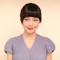 프리티레이디 인모 앞머리가발 부분가발, 인모앞머리 타이니걸-03휴먼다크브라운, 1개