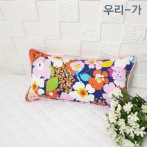 우리가 수제 순면 플로랜스삥 유아 편백 메밀 목베개 베개커버20x40(커버만)