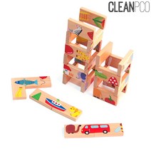 해피타운 반디나라_ 그림맞추기 도미노블럭 28P 퍼즐, 상세페이지 참조