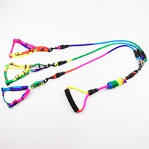 [해외]두마리 세마리 반려견 산책 몸줄 리드줄 L, no.8