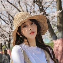자루앤코 SS10-에리엣 여름 밀짚모자 파나마햇 라피아햇 플로피햇