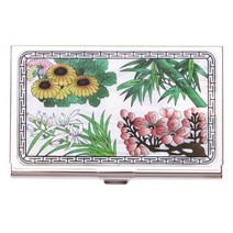 사군자사방 자개명함