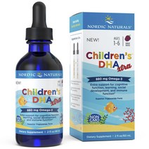 노르딕내츄럴스 칠드런스 DHA 엑스트라스트랭스 어린이 오메가-3 880mg 베리, 60ml, 1개