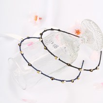 캔디플래닛 당일배송 메탈 심플 큐빅 진주 슬림 여아 헤어밴드 안아픈 머리띠