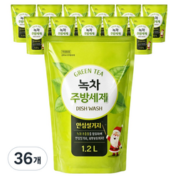 산타 녹차 주방세제, 1.2L, 36개